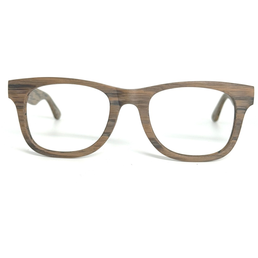 Zenni Optical Wood Texture Square Eyeglasses Frames Brown 4447432 22070